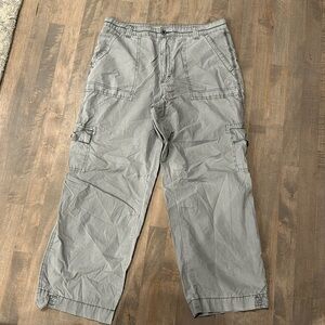 Pilcro Khaki Green Cargo Utility Pants